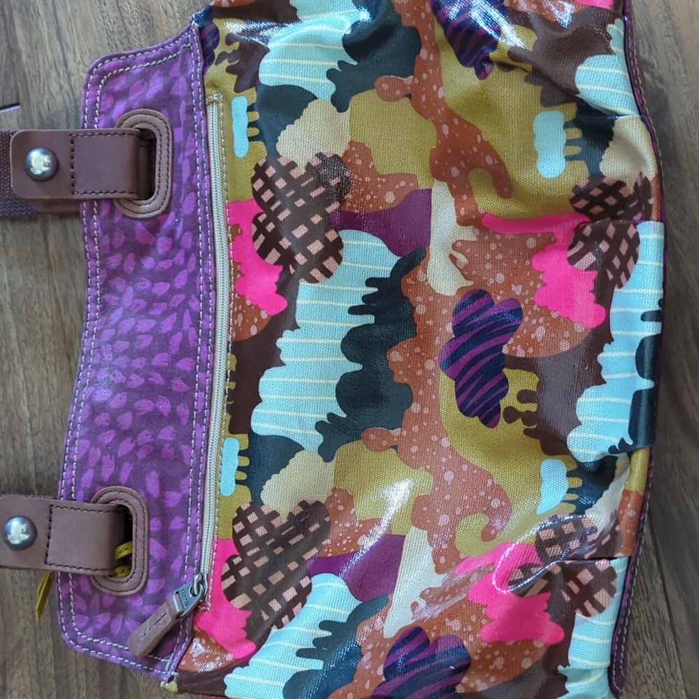 Fossil Key-Per Colorful Patterned Purse - Picture 5 of 10